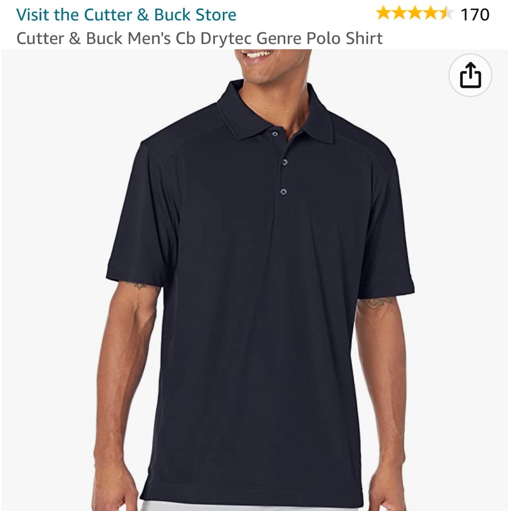 Cutter and Buck men’s Cb drytec big tall polo